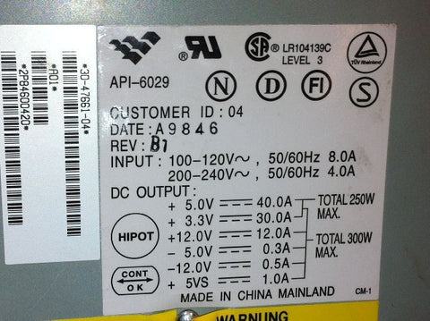 POWER SUPPLY 300W